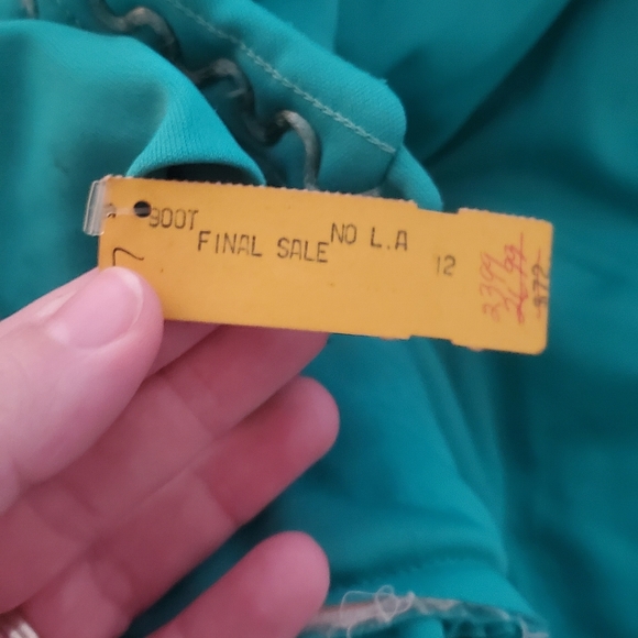 Vintage Mary Mason Green long sleeve dress 12 - Picture 8 of 11